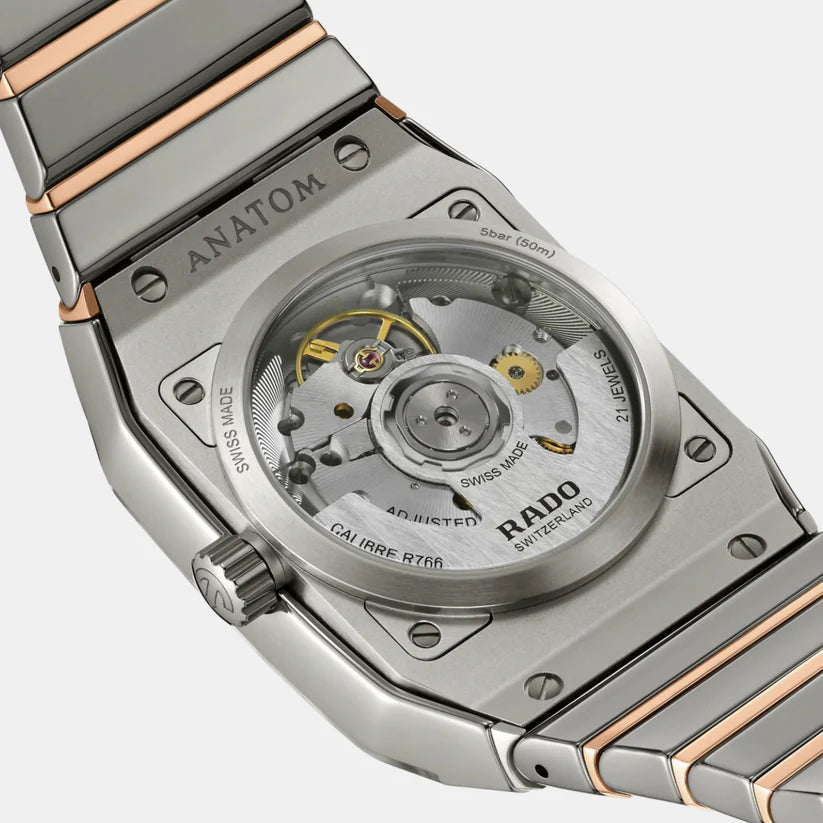 RADO Anatom Unisex Automatic Grey Dial Analog Ceramic Watch R10203102 - KRISHNA WATCH COMPANY