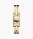 Hagen Three-Hand Gold Stainless Steel Tank Watch SKW3098