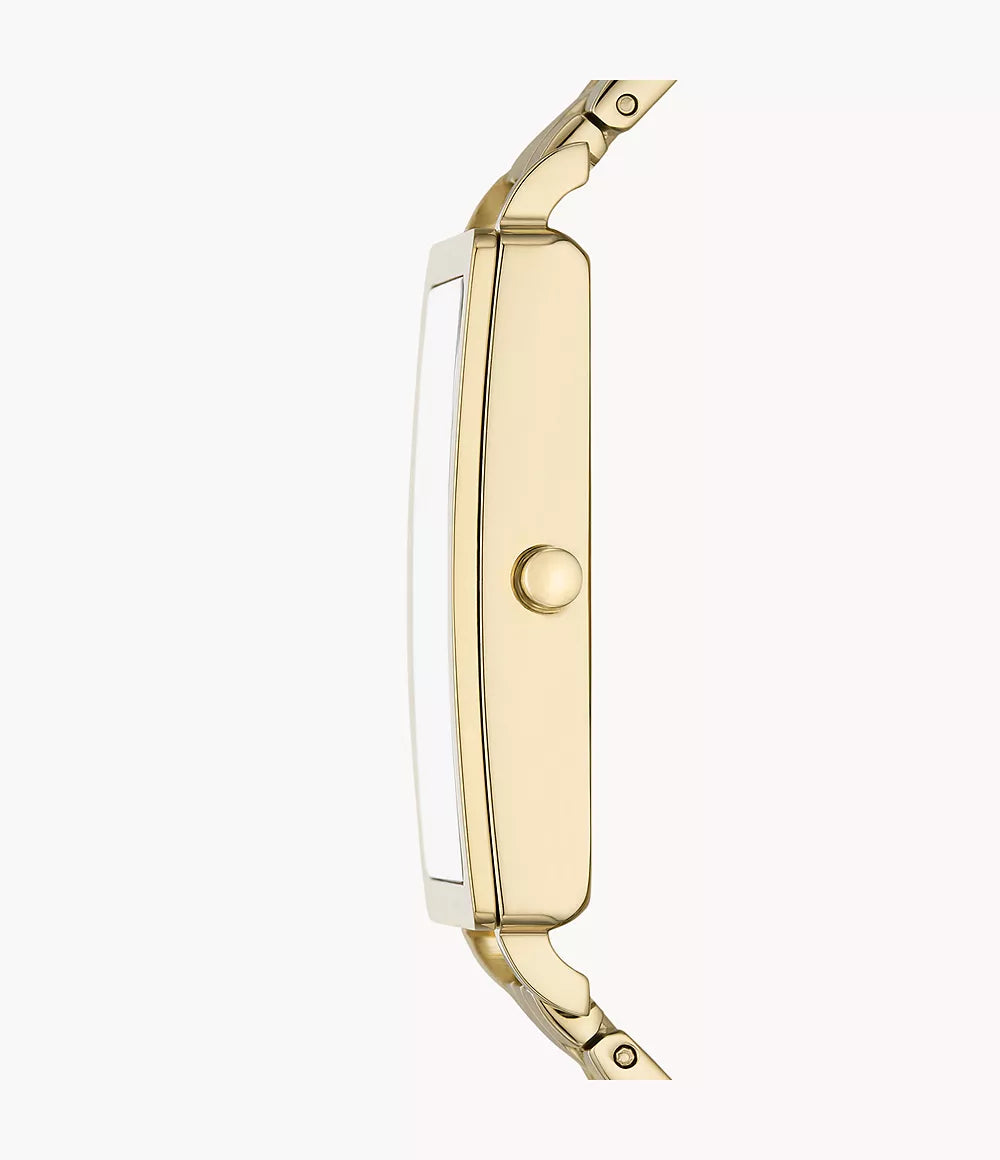 Hagen Three-Hand Gold Stainless Steel Tank Watch SKW3098 - KRISHNA WATCH COMPANY