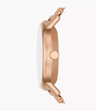 Kuppel Lille Two-Hand Sub-Second Rose Gold Stainless Steel Mesh Watch SKW3099