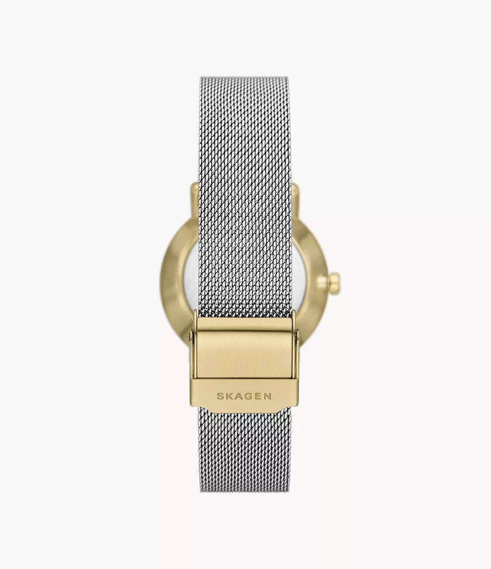 Kuppel Lille Two-Hand Sub-Second Stainless Steel Mesh Watch SKW3101