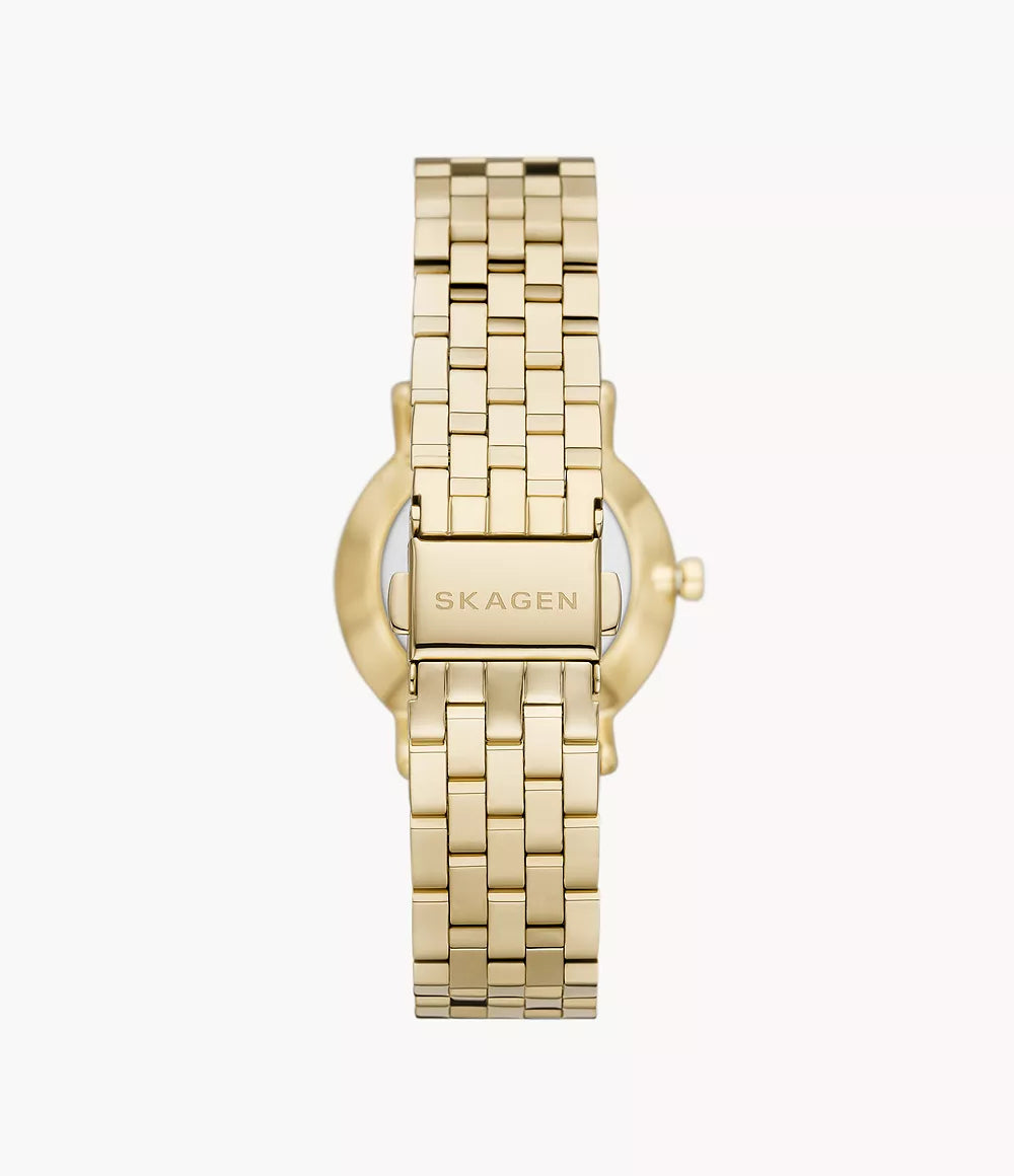 Kuppel Lille Two-Hand Sub-Second Gold Stainless Steel Mesh Watch SKW3102 - KRISHNA WATCH COMPANY