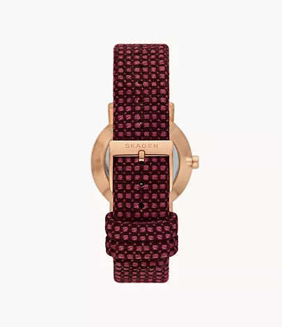 Kuppel Lille Two-Hand Sub-Second Pink Kvadrat Wool Watch SKW3104 - KRISHNA WATCH COMPANY