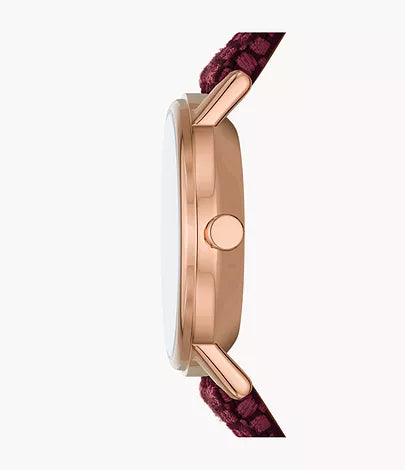 Kuppel Lille Two-Hand Sub-Second Pink Kvadrat Wool Watch SKW3104 - KRISHNA WATCH COMPANY
