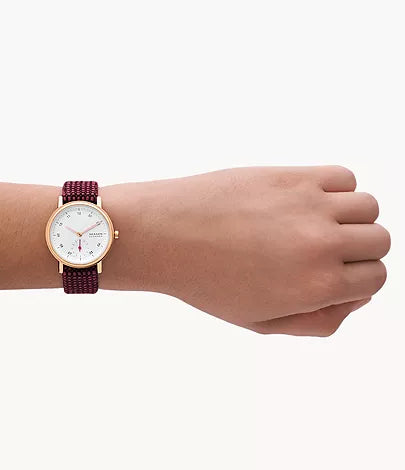 Kuppel Lille Two-Hand Sub-Second Pink Kvadrat Wool Watch SKW3104 - KRISHNA WATCH COMPANY