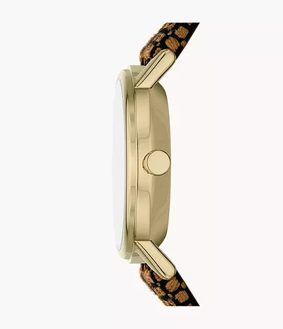 Kuppel Lille Two-Hand Sub-Second Brown Kvadrat Wool Watch SKW3107 - KRISHNA WATCH COMPANY