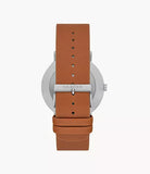 Kuppel Two-Hand Sub-Second Brown Leather Watch SKW6888