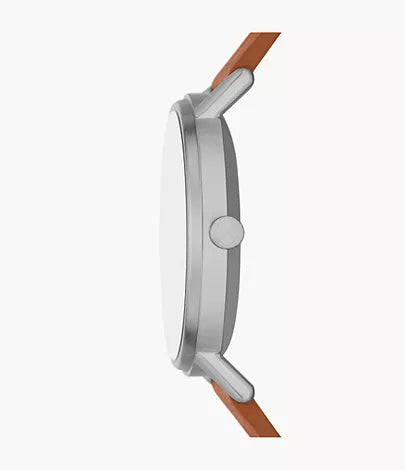 Kuppel Two-Hand Sub-Second Brown Leather Watch SKW6888 - KRISHNA WATCH COMPANY