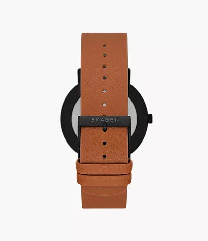 Kuppel Two-Hand Sub-Second Brown Leather Watch SKW6889 - KRISHNA WATCH COMPANY