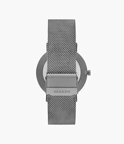 Kuppel Two-Hand Sub-Second Charcoal Stainless Steel Mesh Watch SKW6891 - KRISHNA WATCH COMPANY