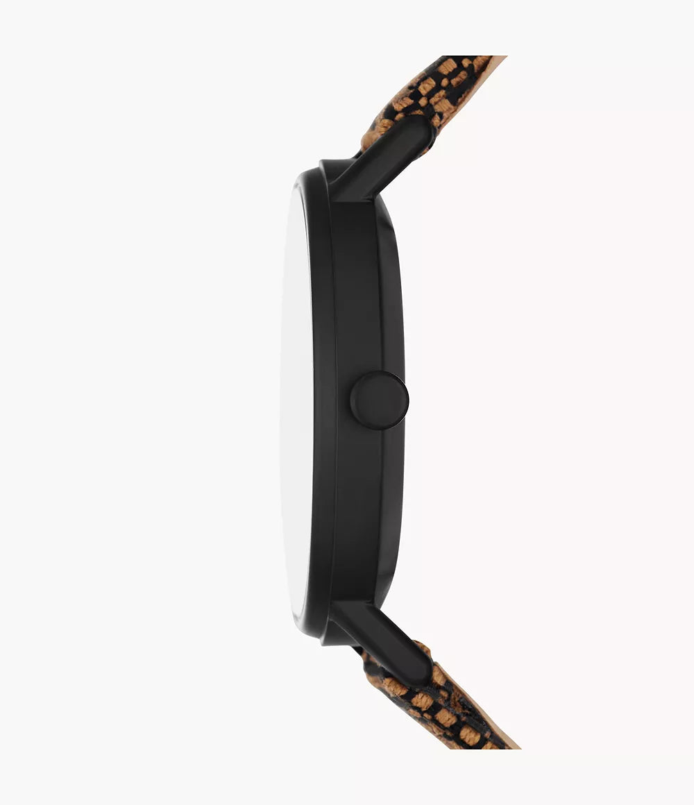 Kuppel Two-Hand Sub-Second Brown Kvadrat Wool Watch SKW6895