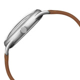 Poze by Sonata Quartz Analog Beige Dial PU Leather Strap Watch for Men SP70014SL01W