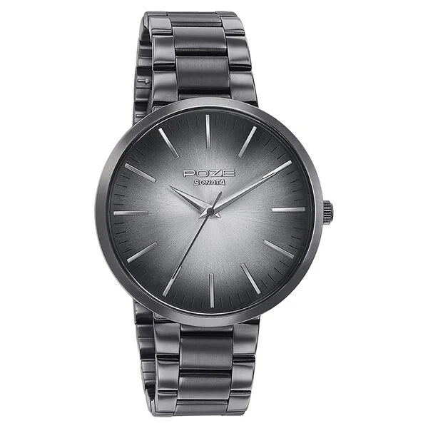 Sonata Poze Quartz Analog Watch for Men sp70026qm01w - KRISHNA WATCH COMPANY