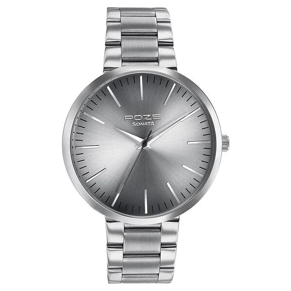 Sonata Poze Quartz Analog Watch for Men sp70026sm01w - KRISHNA WATCH COMPANY
