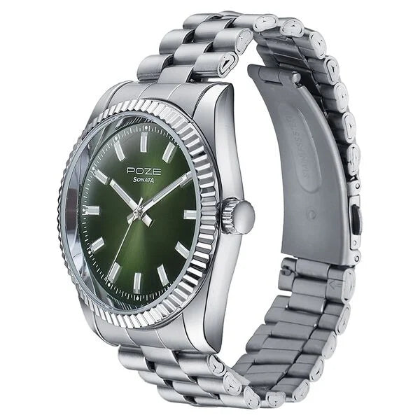 Sonata Poze Quartz Analog Watch For Men sp70043sm02 - KRISHNA WATCH COMPANY