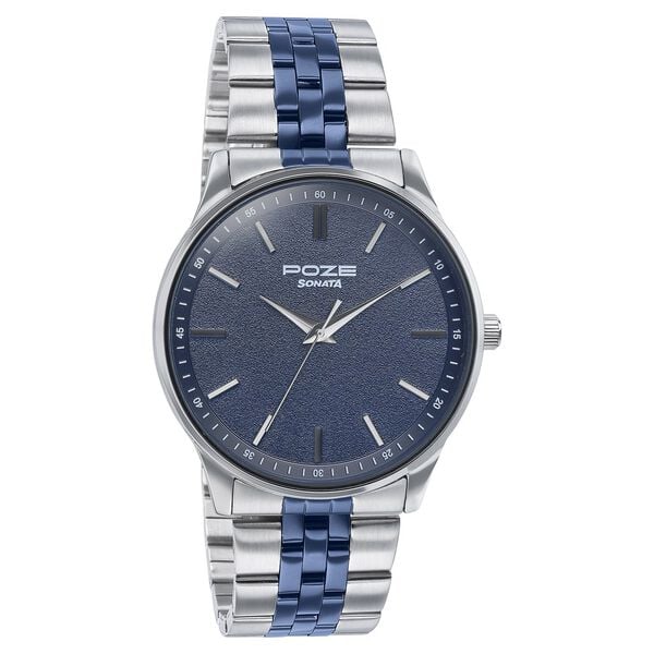 Sonata Poze Quartz Analog Watch For Men sp70048km01w - KRISHNA WATCH COMPANY