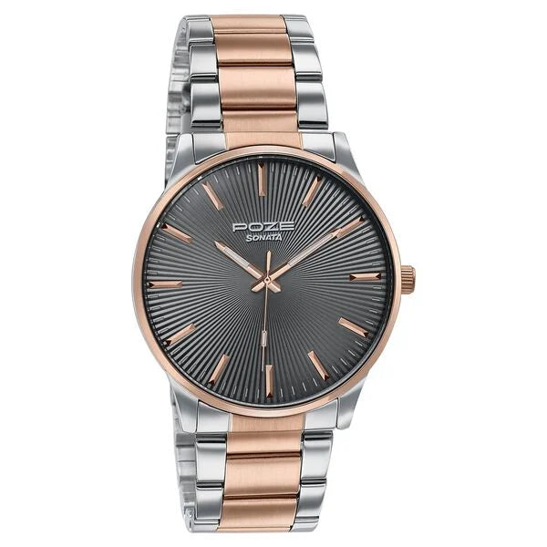 Poze By Sonata Quartz Analog Watch For Men sp70053km02w - KRISHNA WATCH COMPANY