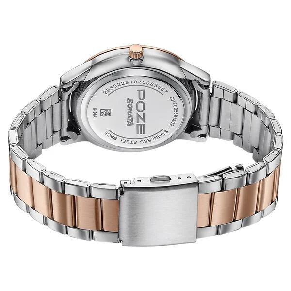 Poze By Sonata Quartz Analog Watch For Men sp70053km02w - KRISHNA WATCH COMPANY