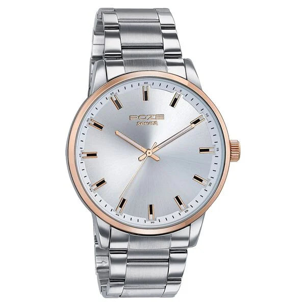 Sonata Poze Quartz Analog Watch For Men sp70057km01 - KRISHNA WATCH COMPANY
