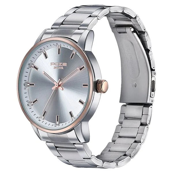 Sonata Poze Quartz Analog Watch For Men sp70057km01 - KRISHNA WATCH COMPANY