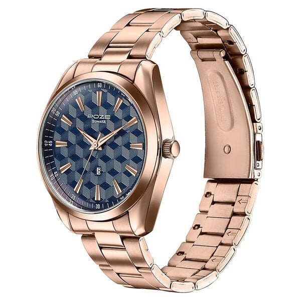 Sonata Poze Quartz Analog Watch For Men sp70066wm01 - KRISHNA WATCH COMPANY
