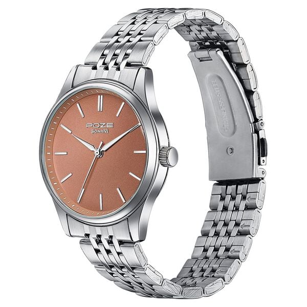 Sonata Poze Quartz Analog Watch For Men sp70070sm01 - KRISHNA WATCH COMPANY