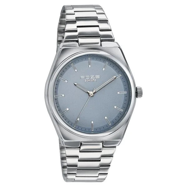 Sonata Poze Quartz Analog Watch For Men sp70078sm01 - KRISHNA WATCH COMPANY