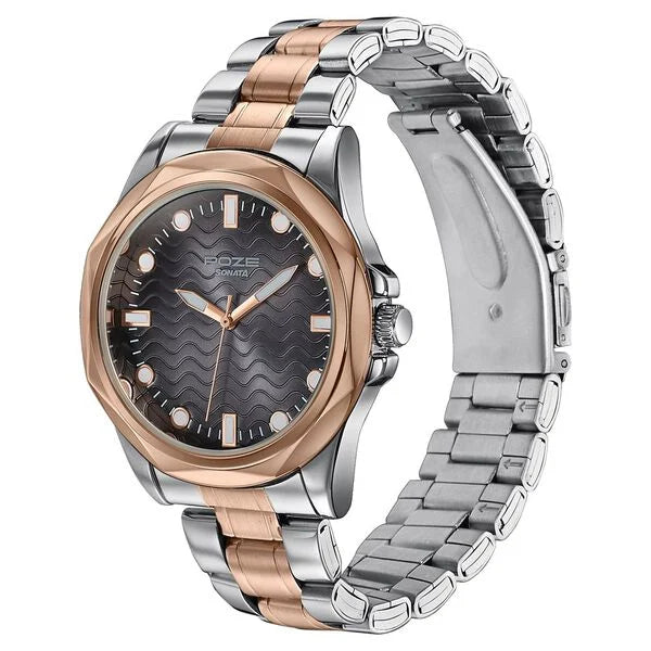 Poze By Sonata Quartz Analog Watch For Men - SP70088KM01W - KRISHNA WATCH COMPANY