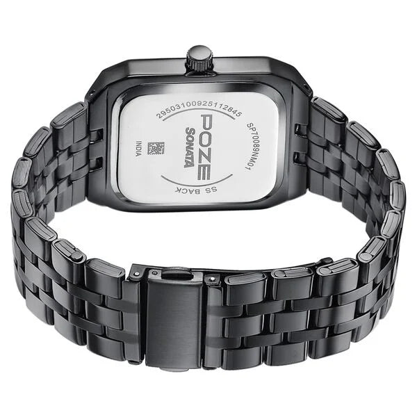 Poze By Sonata Quartz Analog Watch For Men sp70089nm01w - KRISHNA WATCH COMPANY