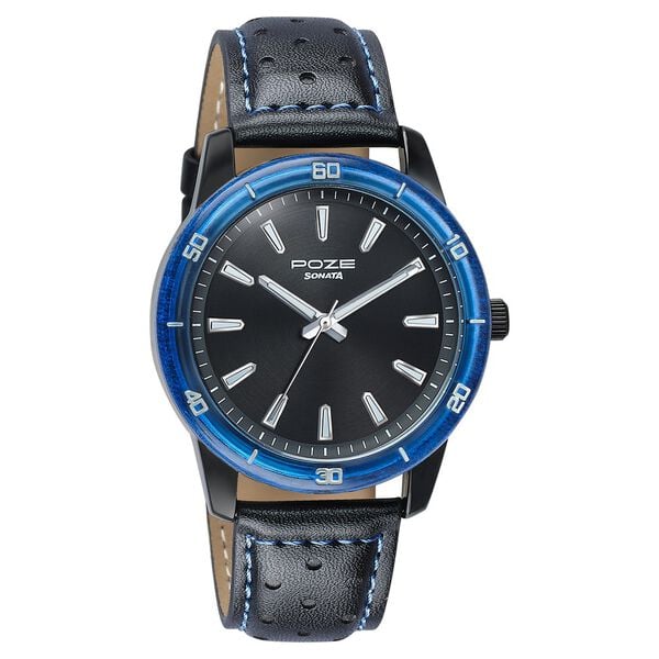Poze By Sonata Quartz Analog Watch For Men sp70092kl01w - KRISHNA WATCH COMPANY