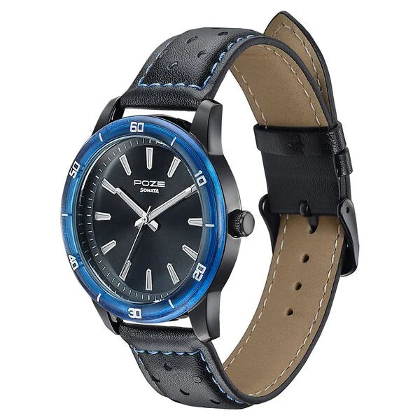 Poze By Sonata Quartz Analog Watch For Men sp70092kl01w - KRISHNA WATCH COMPANY