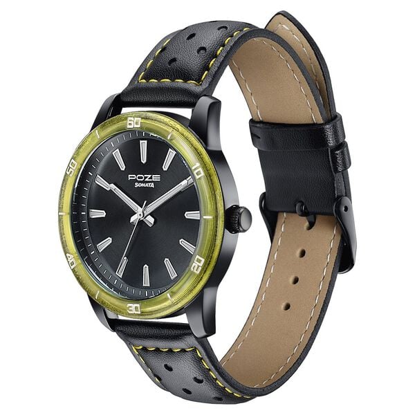 Poze By Sonata Quartz Analog Watch For Men sp70092kl02w - KRISHNA WATCH COMPANY