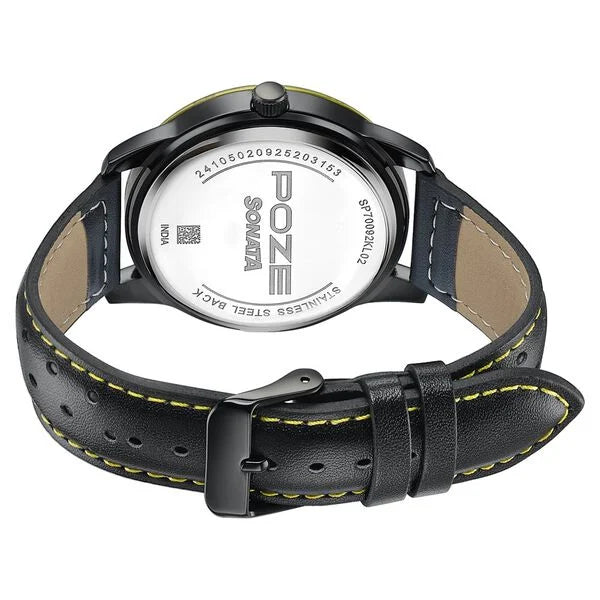 Poze By Sonata Quartz Analog Watch For Men sp70092kl02w - KRISHNA WATCH COMPANY