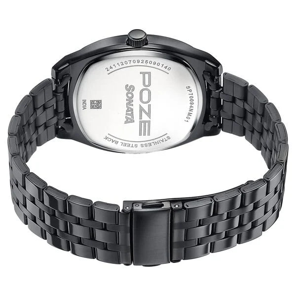 Poze By Sonata Quartz Analog Watch For Men sp70094nm01w - KRISHNA WATCH COMPANY