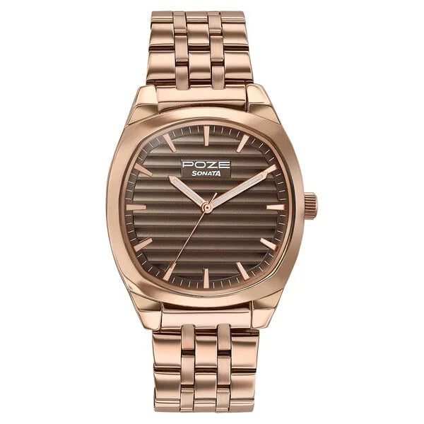 Poze By Sonata Quartz Analog Watch For Men sp70094wm01w - KRISHNA WATCH COMPANY