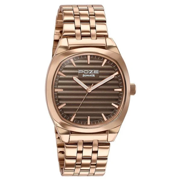 Poze By Sonata Quartz Analog Watch For Men sp70094wm01w - KRISHNA WATCH COMPANY