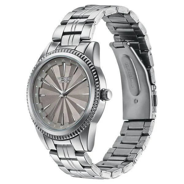 Poze By Sonata Quartz Analog Watch For Men - 70096SM01W - KRISHNA WATCH COMPANY