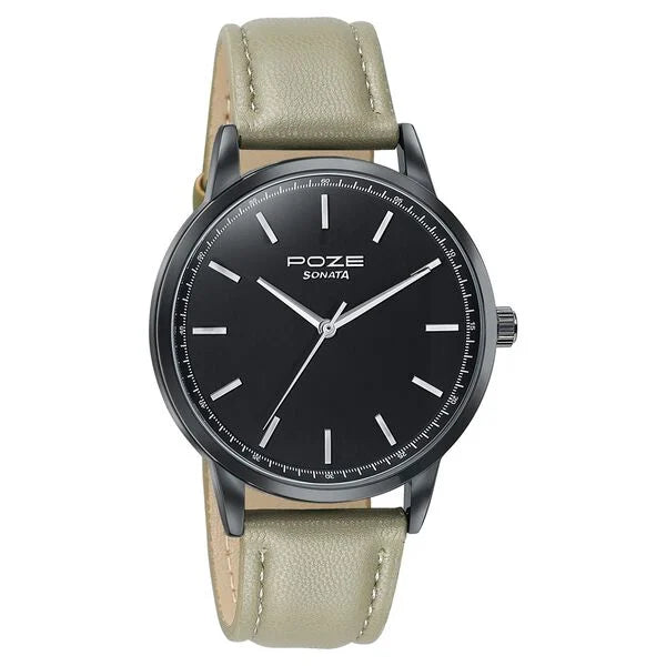 Poze By Sonata Quartz Analog Watch For Men sp70097nl01w - KRISHNA WATCH COMPANY