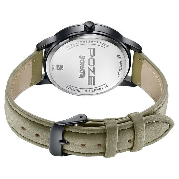 Poze By Sonata Quartz Analog Watch For Men sp70097nl01w - KRISHNA WATCH COMPANY