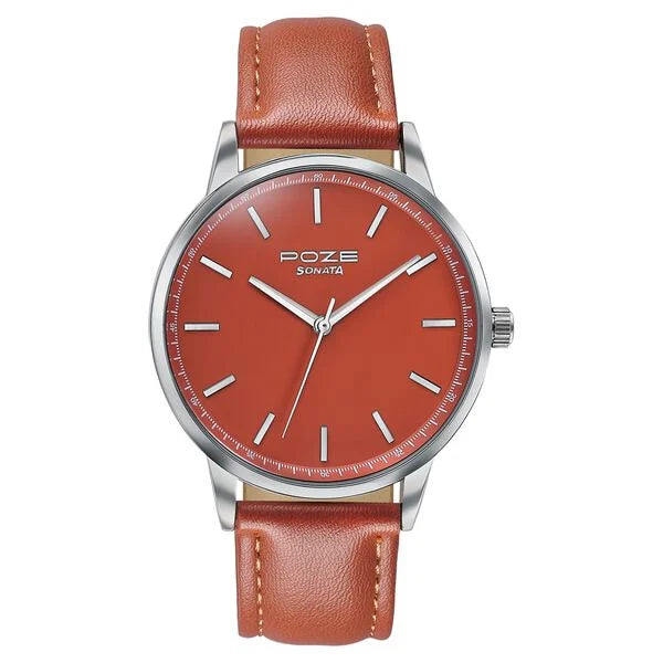 Poze By Sonata Quartz Analog Watch For Men sp70097sl01w - KRISHNA WATCH COMPANY