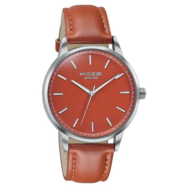 Poze By Sonata Quartz Analog Watch For Men sp70097sl01w - KRISHNA WATCH COMPANY