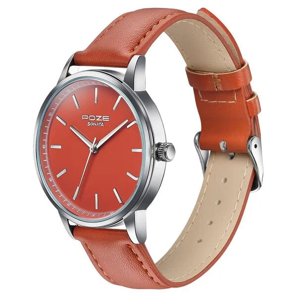 Poze By Sonata Quartz Analog Watch For Men sp70097sl01w - KRISHNA WATCH COMPANY