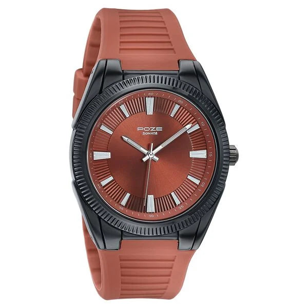 Poze By Sonata Quartz Analog Watch For Men sp70099np01w - KRISHNA WATCH COMPANY