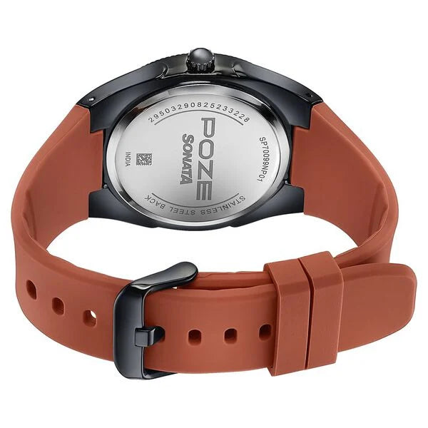 Poze By Sonata Quartz Analog Watch For Men sp70099np01w - KRISHNA WATCH COMPANY
