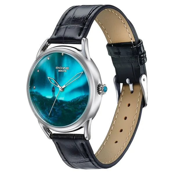 Poze By Sonata Quartz Analog Watch For Men sp70100sl02w - KRISHNA WATCH COMPANY