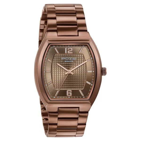 Poze By Sonata Quartz Analog Watch For Men sp70106qm01w - KRISHNA WATCH COMPANY