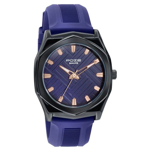 Poze By Sonata Quartz Analog Watch For Men SP70107NP01W - KRISHNA WATCH COMPANY