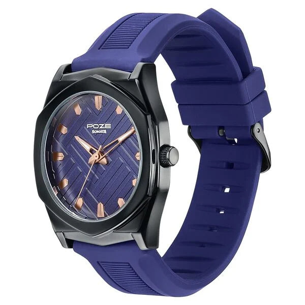 Poze By Sonata Quartz Analog Watch For Men SP70107NP01W - KRISHNA WATCH COMPANY