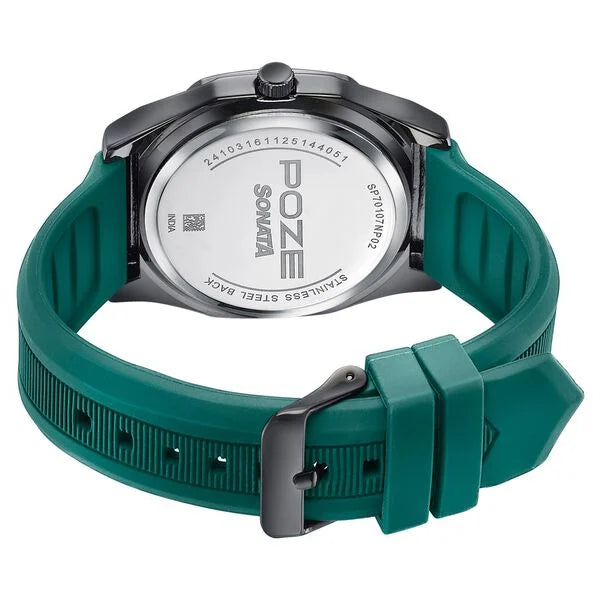 Poze By Sonata Quartz Analog Watch For Men sp70107np02w - KRISHNA WATCH COMPANY
