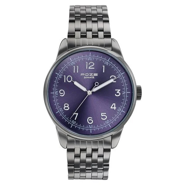 Poze By Sonata Quartz Analog Watch For Men sp70110qm01w - KRISHNA WATCH COMPANY